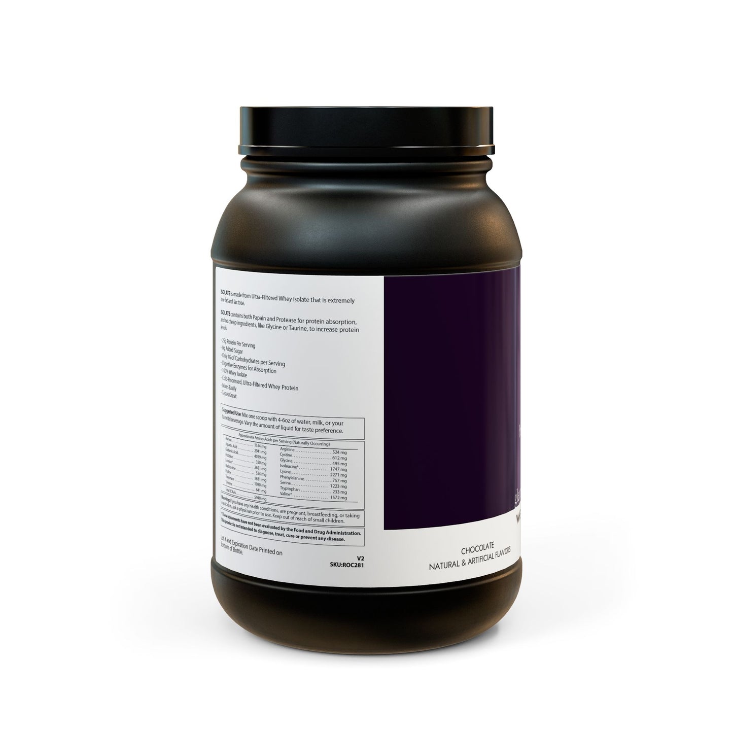 “Lean Body” Whey Isolate Protein Supplement (907g, 2lb)