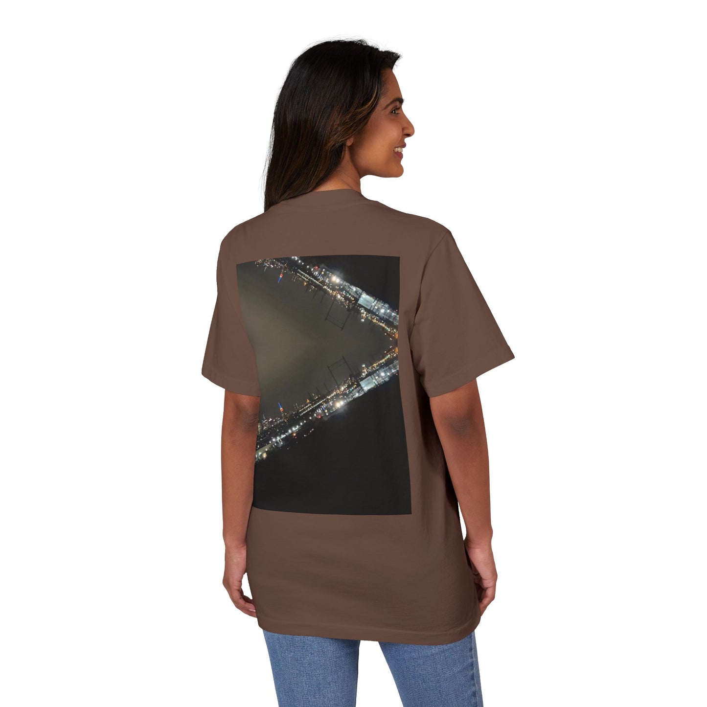 Oversized Drop Shoulder CityScape Tee | New York Collection |