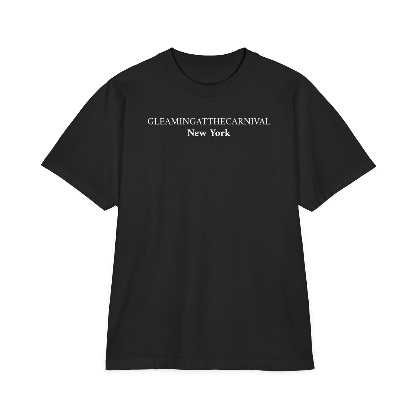 Oversized Drop Shoulder CityScape Tee | New York Collection | All Black