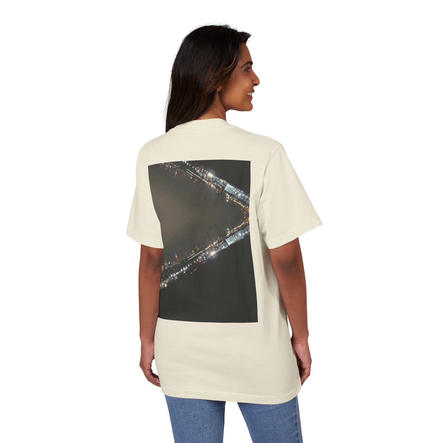 Oversized Drop Shoulder CityScape Tee | New York Collection |