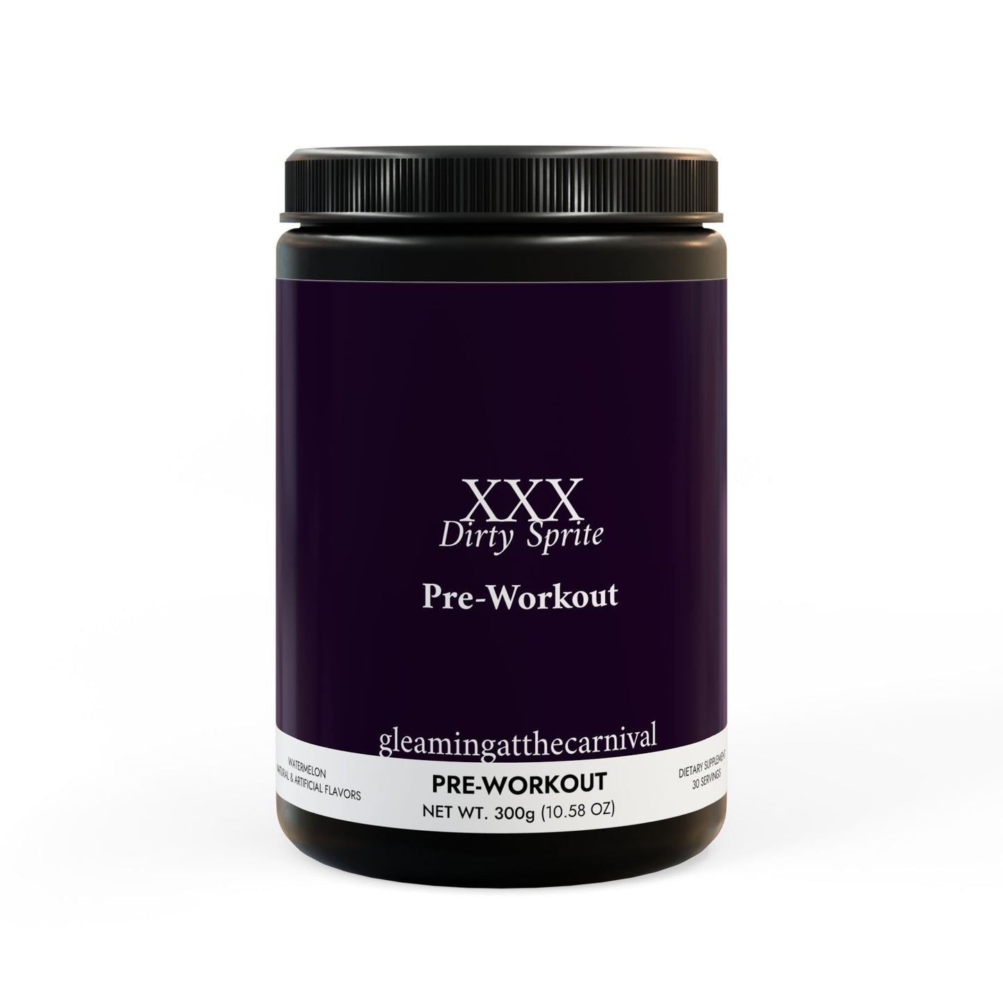 “Dirty Sprite” Pre-Workout Supplement, Watermelon (300g, 10.58oz)