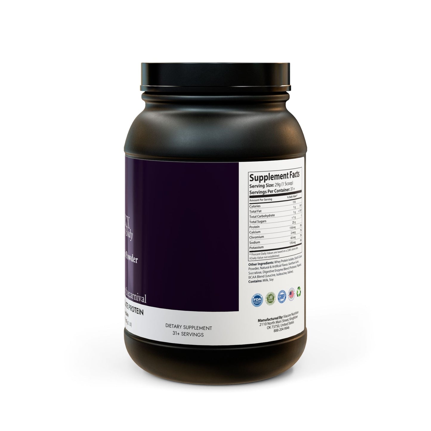 “Lean Body” Whey Isolate Protein Supplement (907g, 2lb)