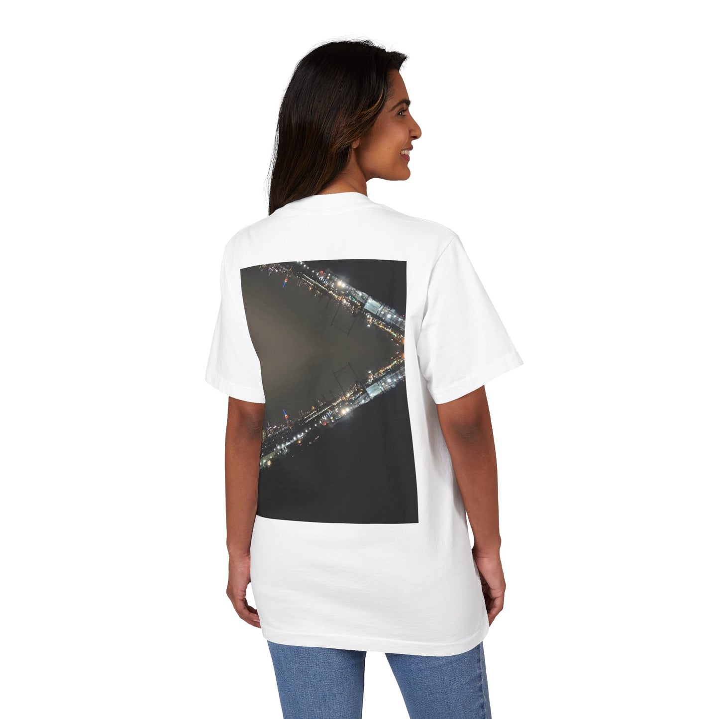 Oversized Drop Shoulder CityScape Tee | New York Collection |